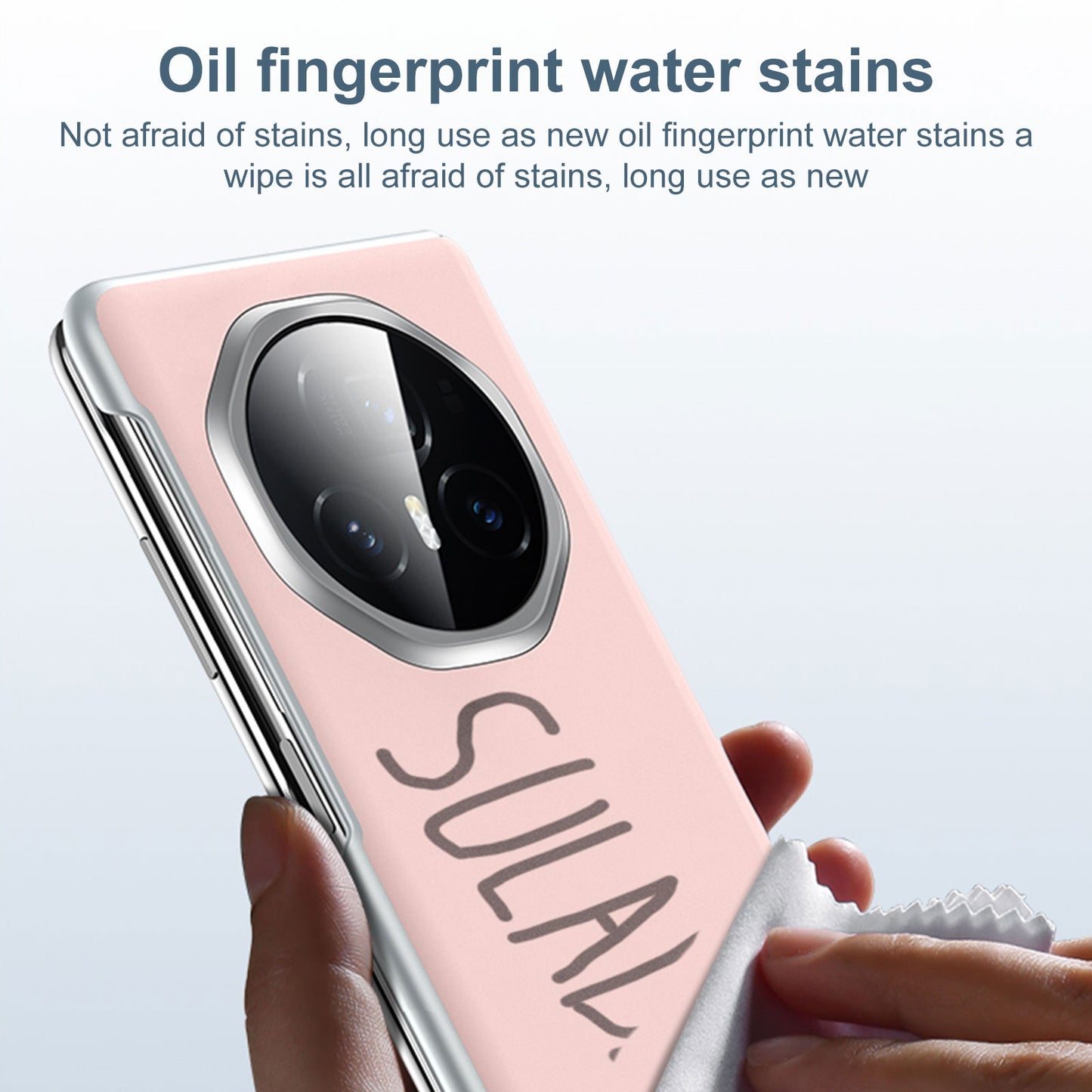 For Honor Magic V3 SULADA Skin Feel Liquid Leather Shockproof Phone Case(White)