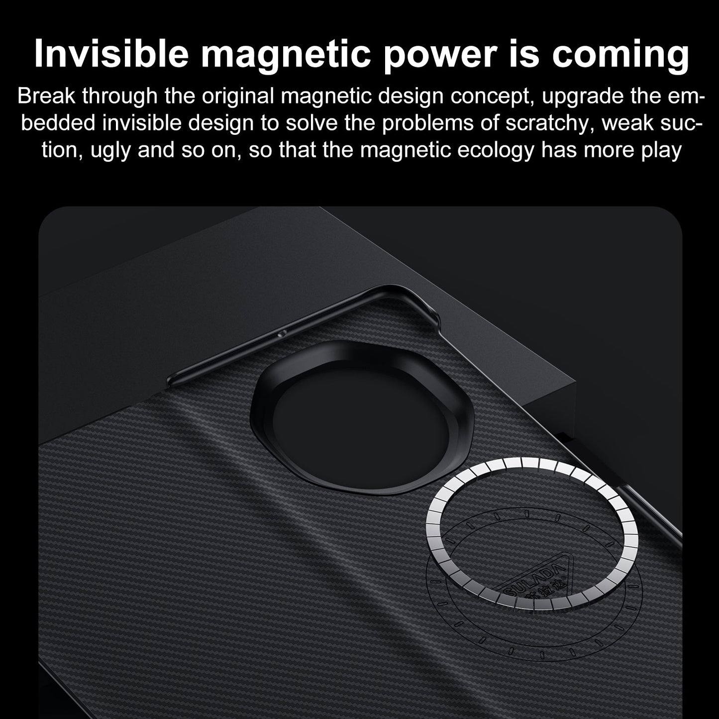 For Honor Magic V3 SULADA Kevlar 600D Texture Smart Window Leather Phone Case(Purple)