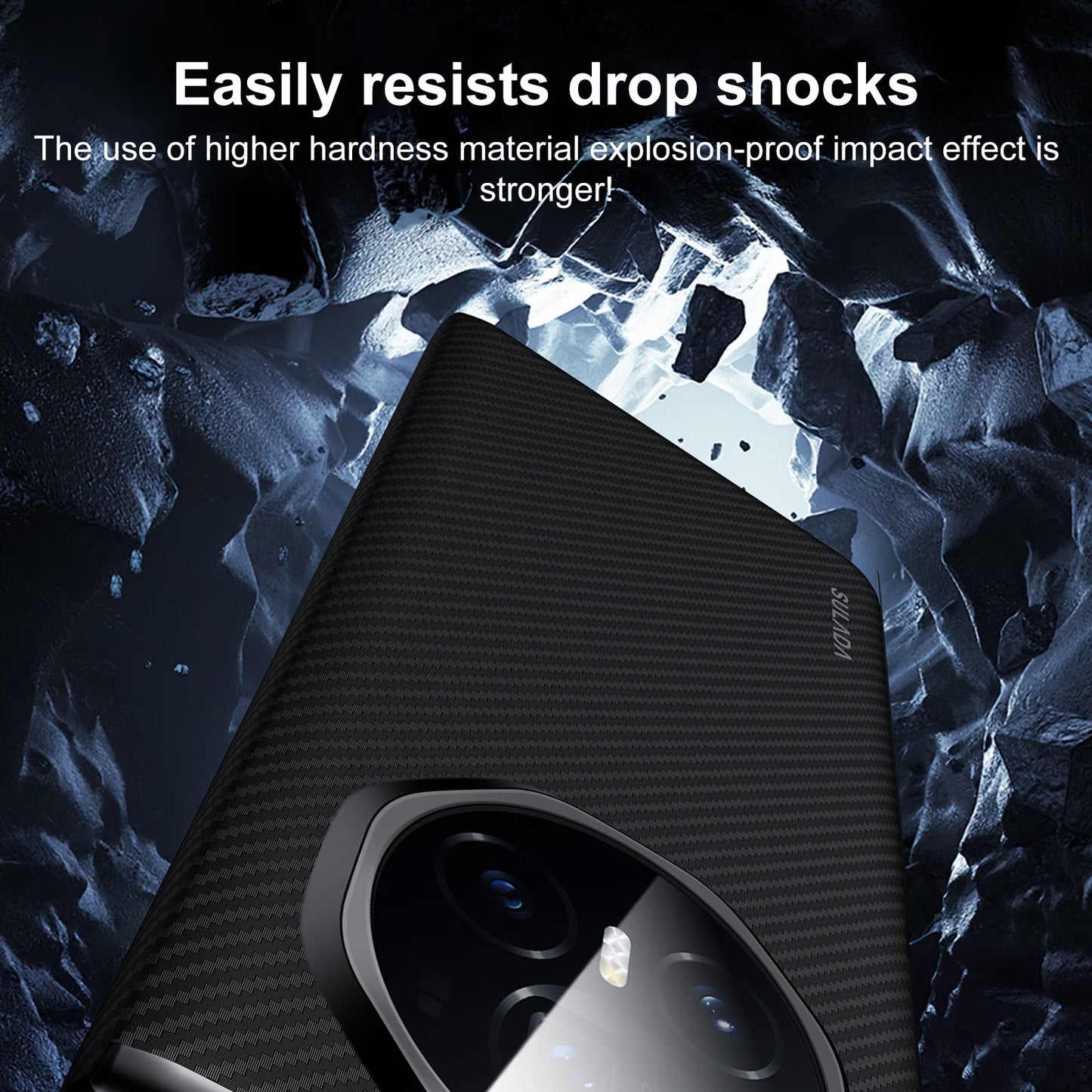 For Honor Magic V3 SULADA Kevlar 600D Texture Smart Window Leather Phone Case(Black)