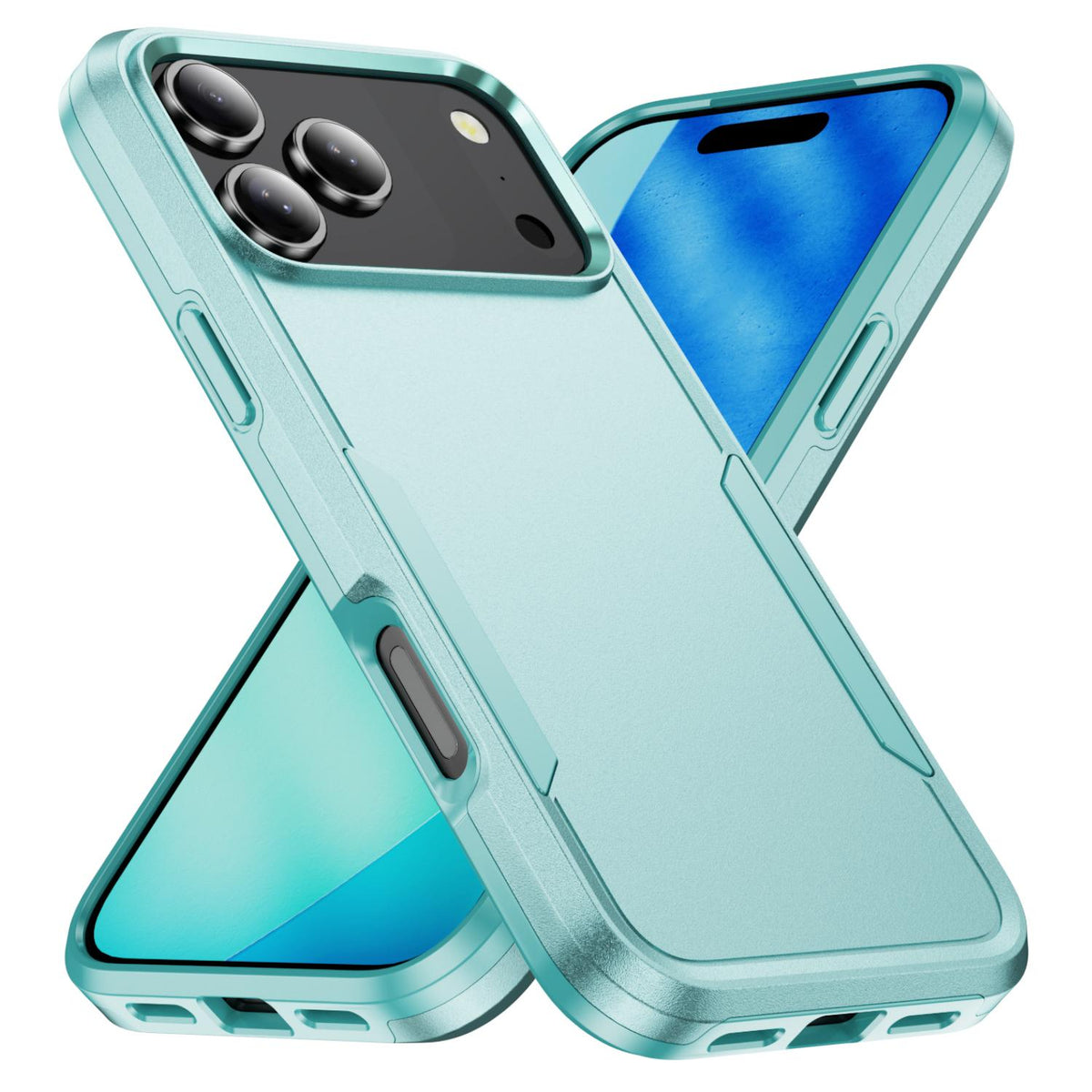 Compatible with iPhone 18 Pro Max Pioneer Armor Heavy Duty PC + TPU Phone Case - Green