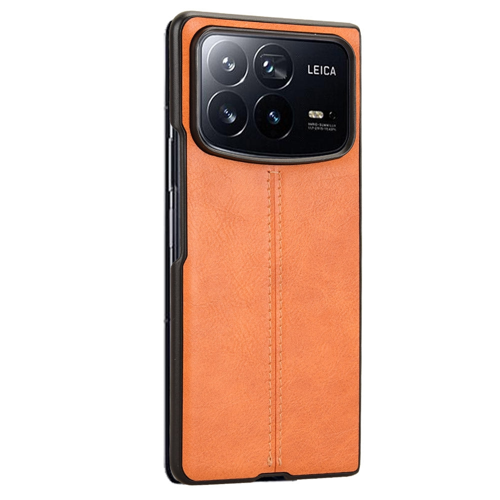 For Xiaomi Mix Fold 4 Cow Pattern Sewing Back Cover Phone Case(Yellow)