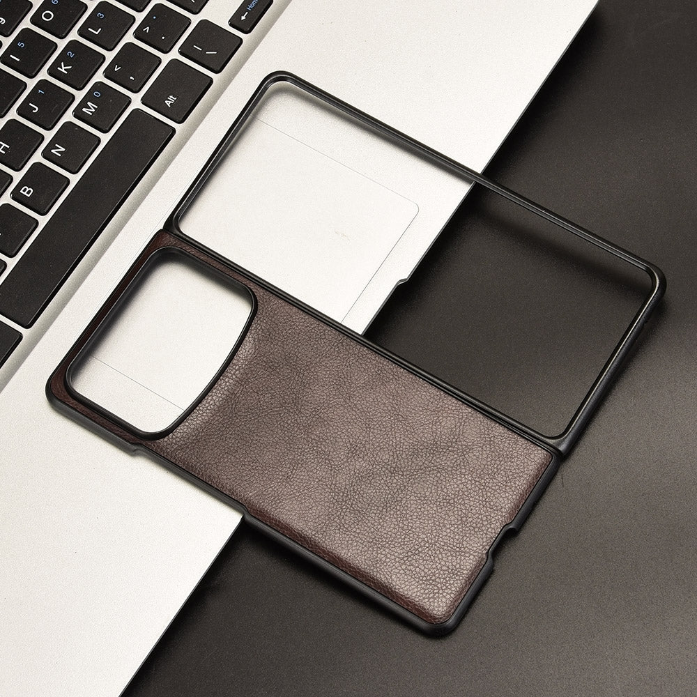 For Xiaomi Mix Fold 4 Litchi Texture Back Cover Phone Case(Brown)