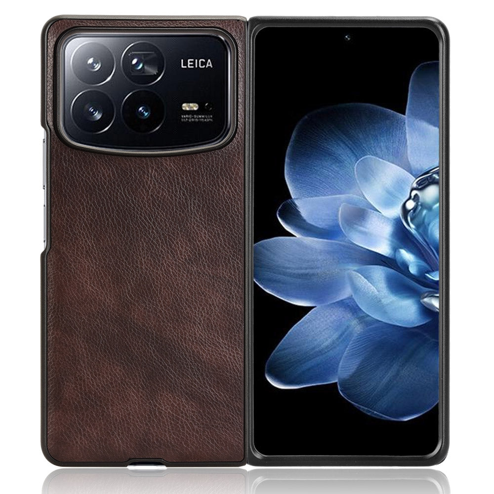 For Xiaomi Mix Fold 4 Litchi Texture Back Cover Phone Case(Brown)
