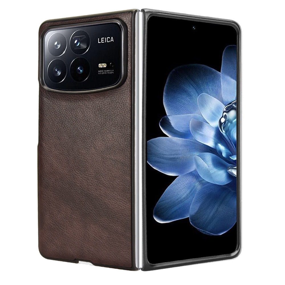 For Xiaomi Mix Fold 4 Litchi Texture Back Cover Phone Case(Brown)