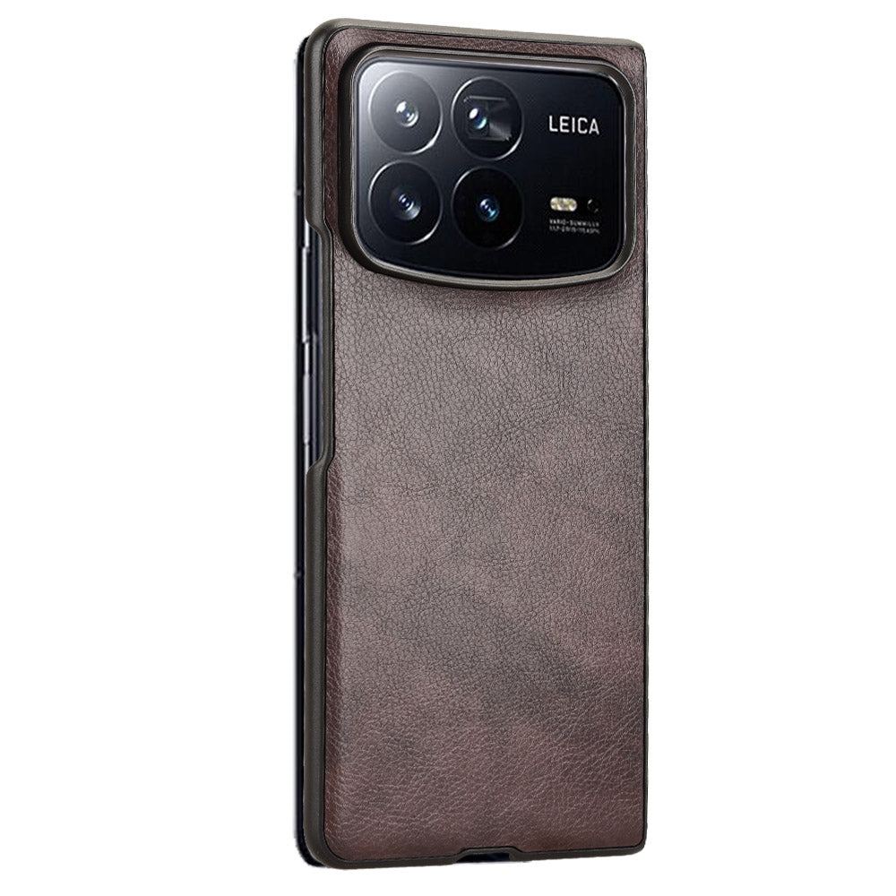 For Xiaomi Mix Fold 4 Litchi Texture Back Cover Phone Case(Brown)
