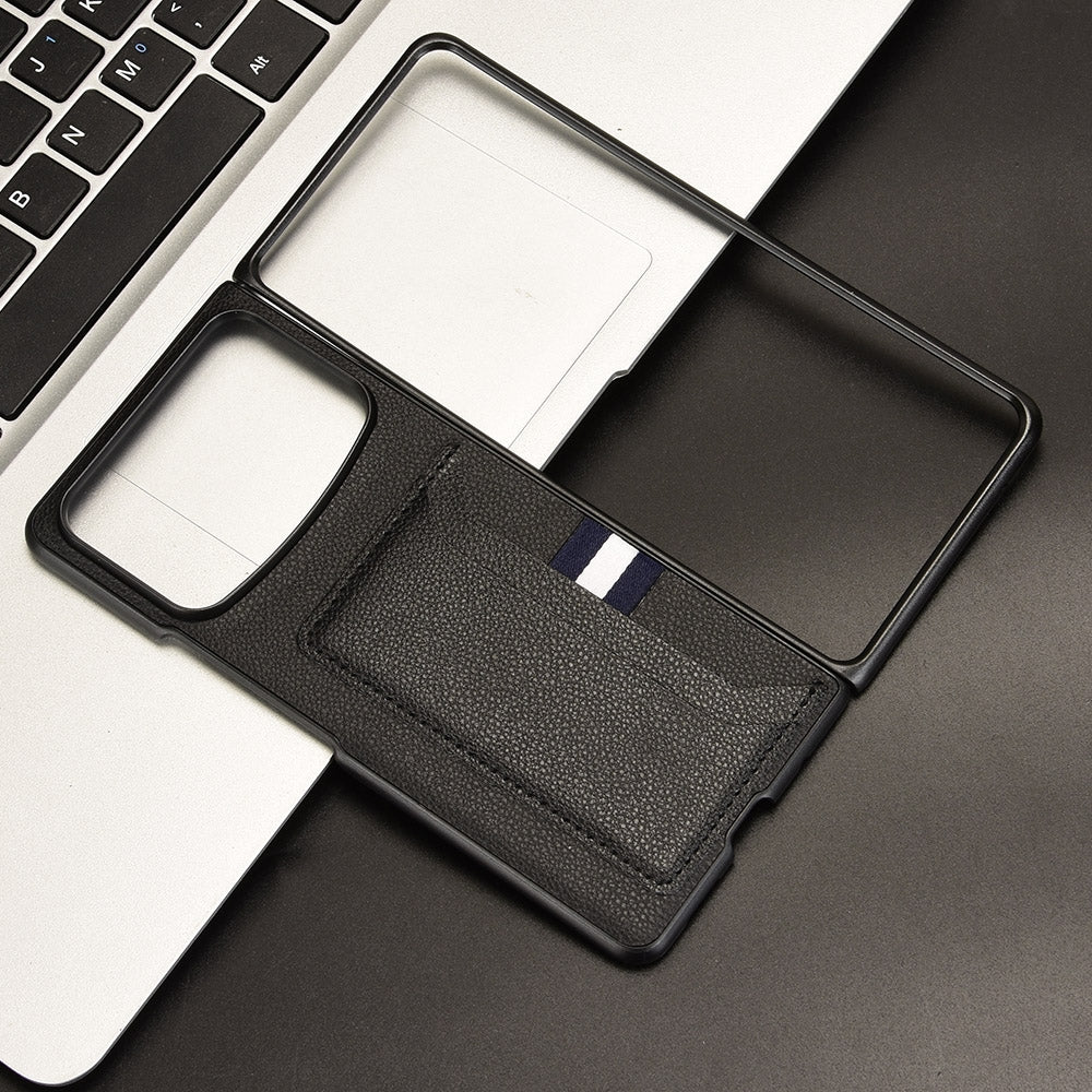 For Xiaomi Mix Fold 4 Litchi Texture Card Slots Back Cover Phone Case(Black)