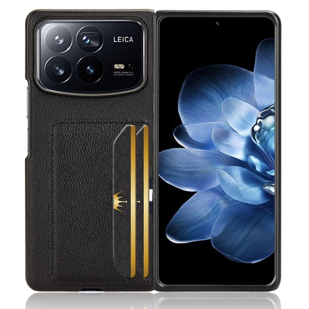 For Xiaomi Mix Fold 4 Litchi Texture Card Slots Back Cover Phone Case(Black)