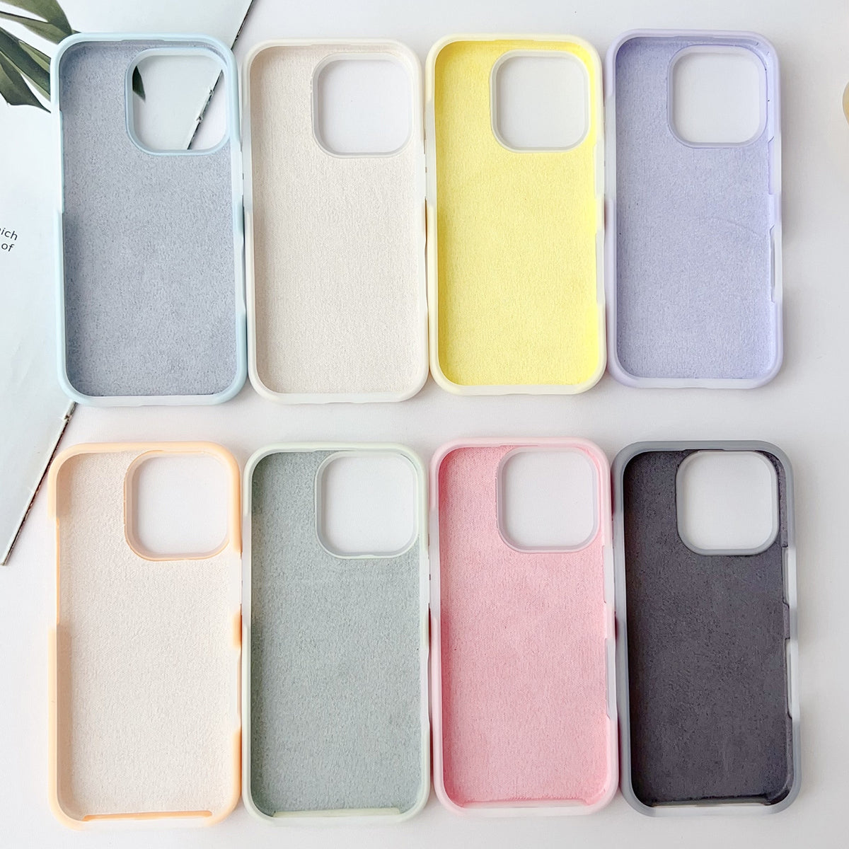 Compatible with iPhone 18 Pro Max PC Dual-Layer Liquid Silicone Jelly Phone Case - Grey