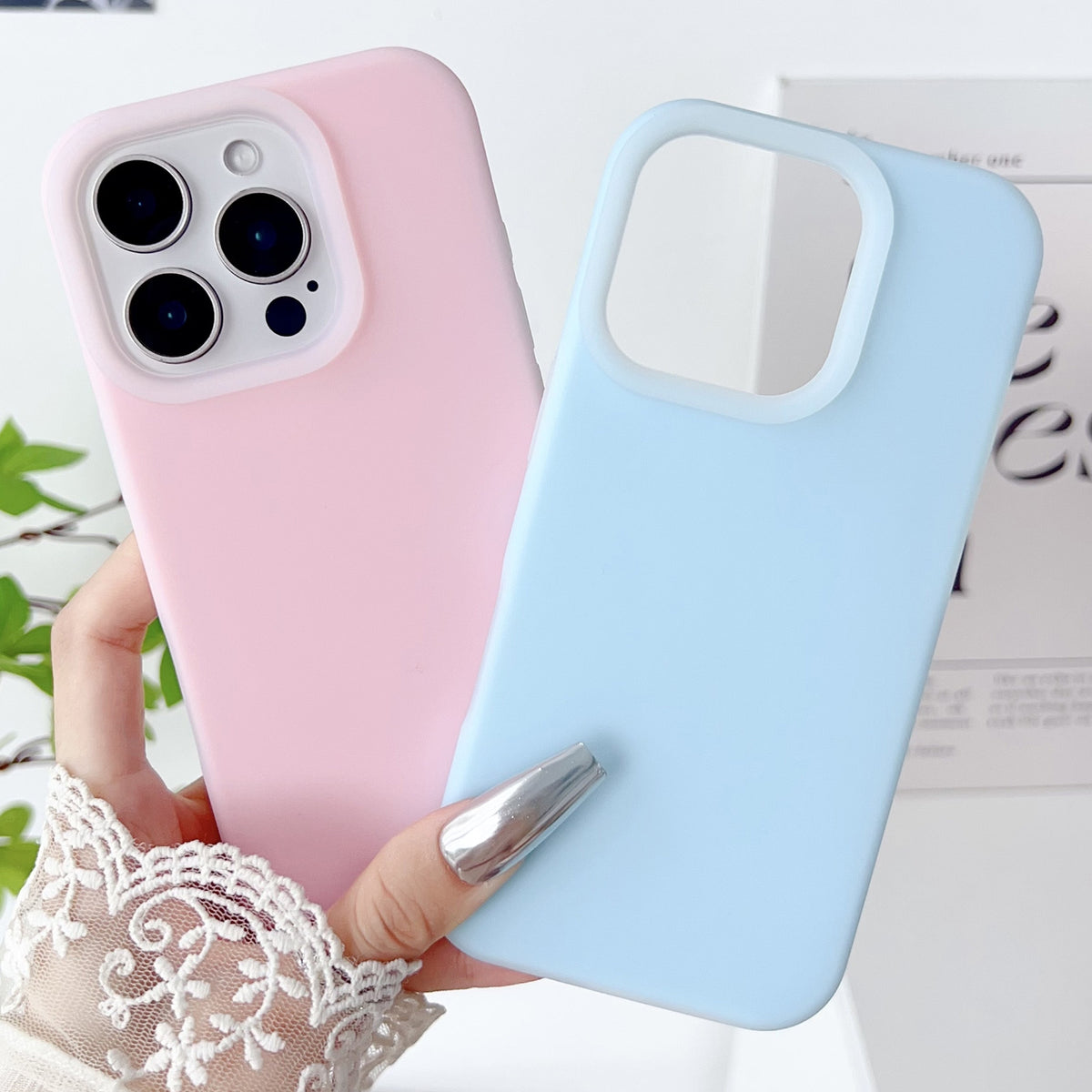 Compatible with iPhone 18 Pro Max PC Dual-Layer Liquid Silicone Jelly Phone Case - Orange