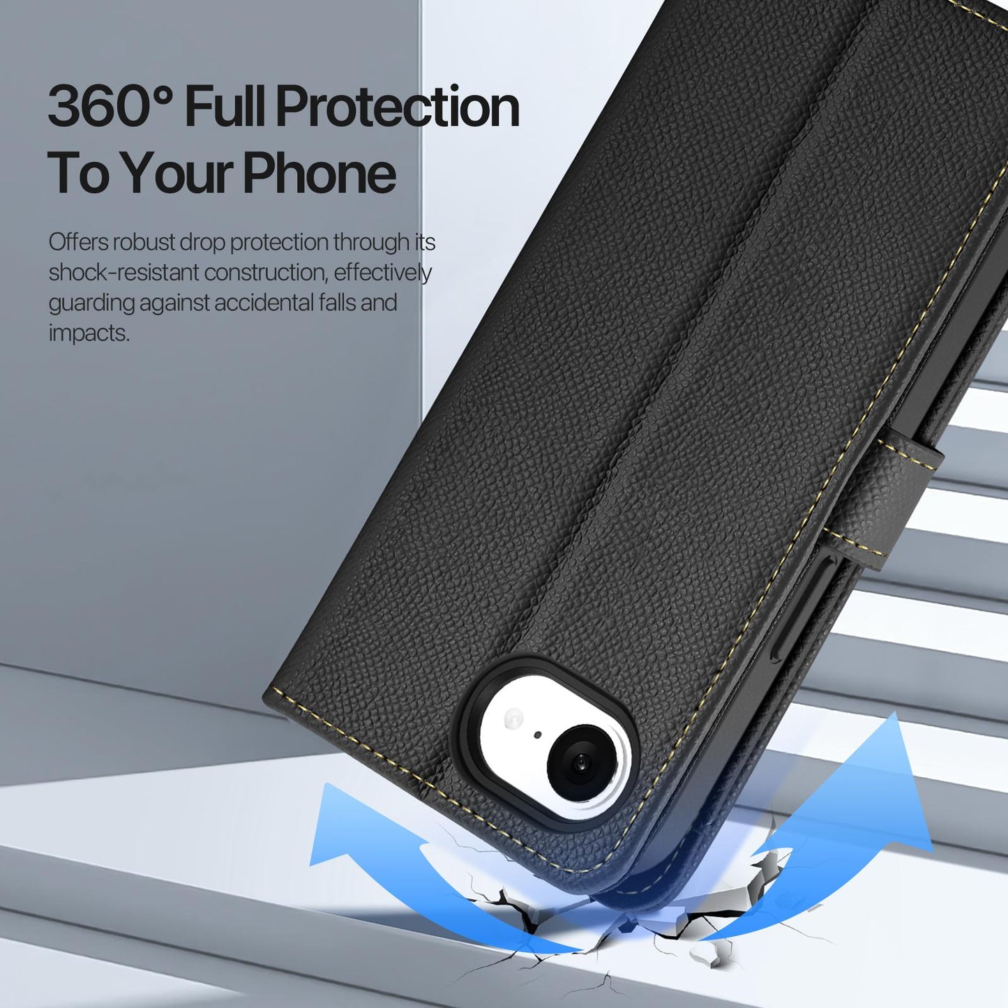 For iPhone 16e DUX DUCIS Lawa Series 2 in 1 Wallet Zipper Detachable MagSafe Phone Case with Lanyard(Black)