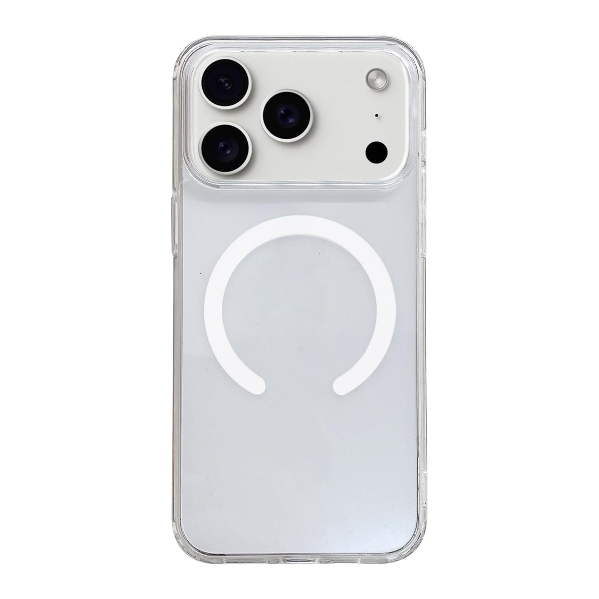 Compatible with iPhone 18 Pro Max Clear Acrylic TPU MagSafe Phone Case - Transparent