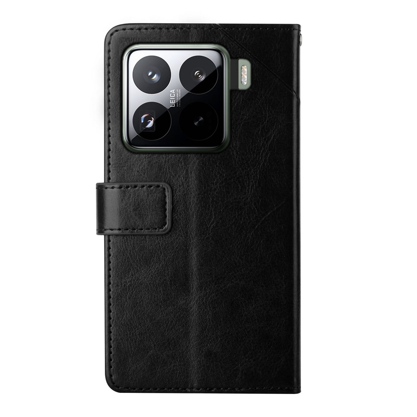 For Xiaomi 15 Pro Y-shaped Pattern Flip Leather Phone Case(Black)
