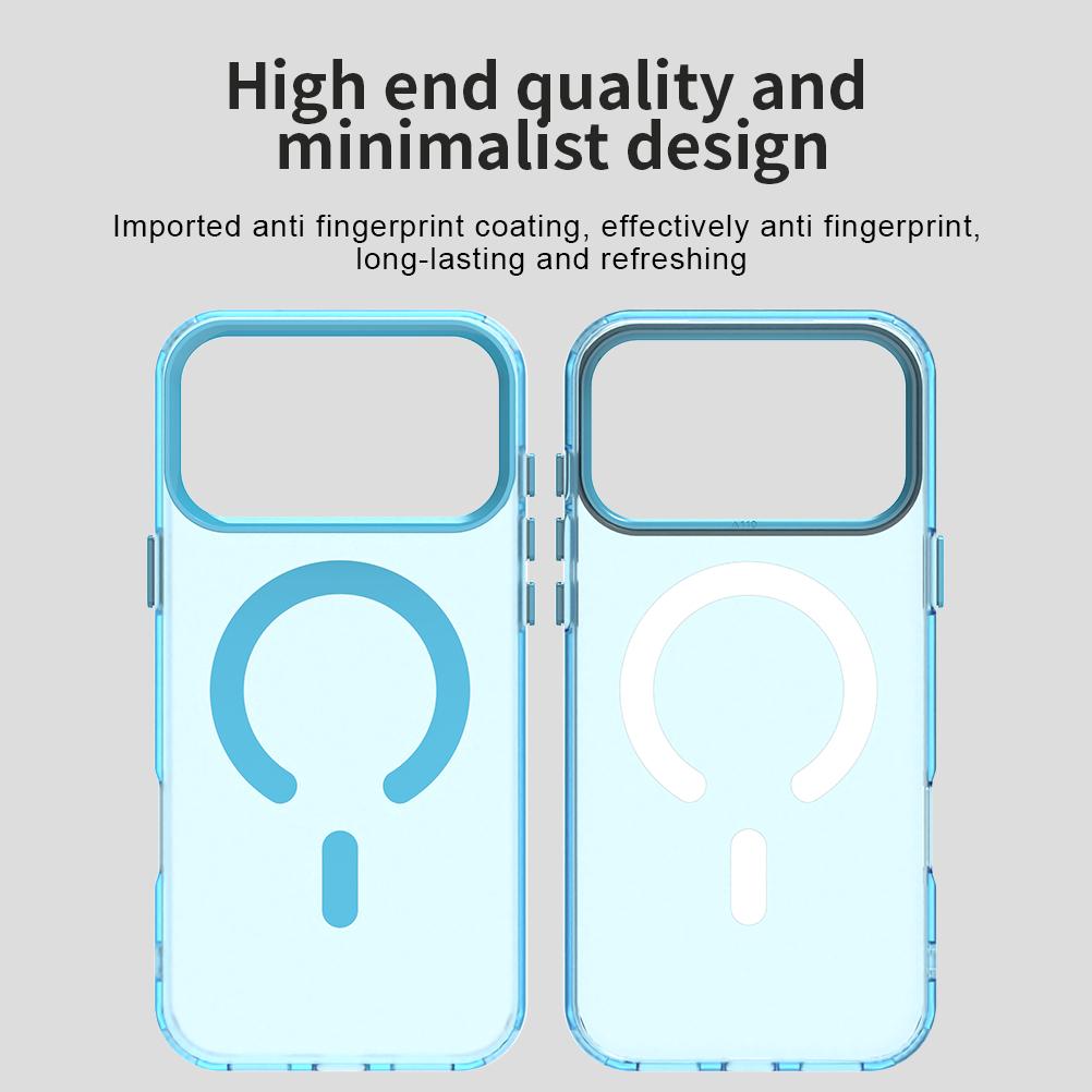 Compatible with iPhone 18 Pro Max C-type Candy Magsafe PC Dual-Layer TPU Phone Case - Blue