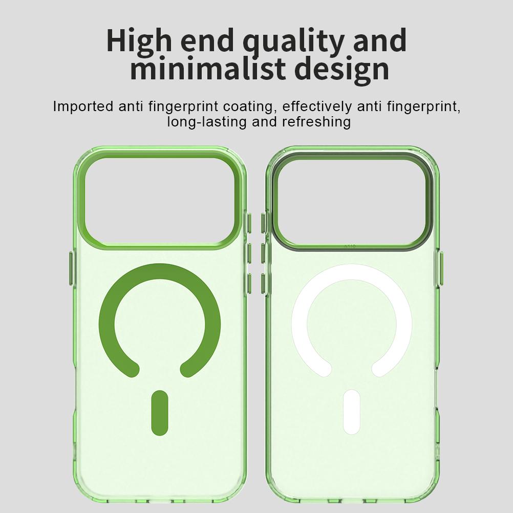 Compatible with iPhone 18 Pro Max C-type Candy Magsafe PC Dual-Layer TPU Phone Case - Green