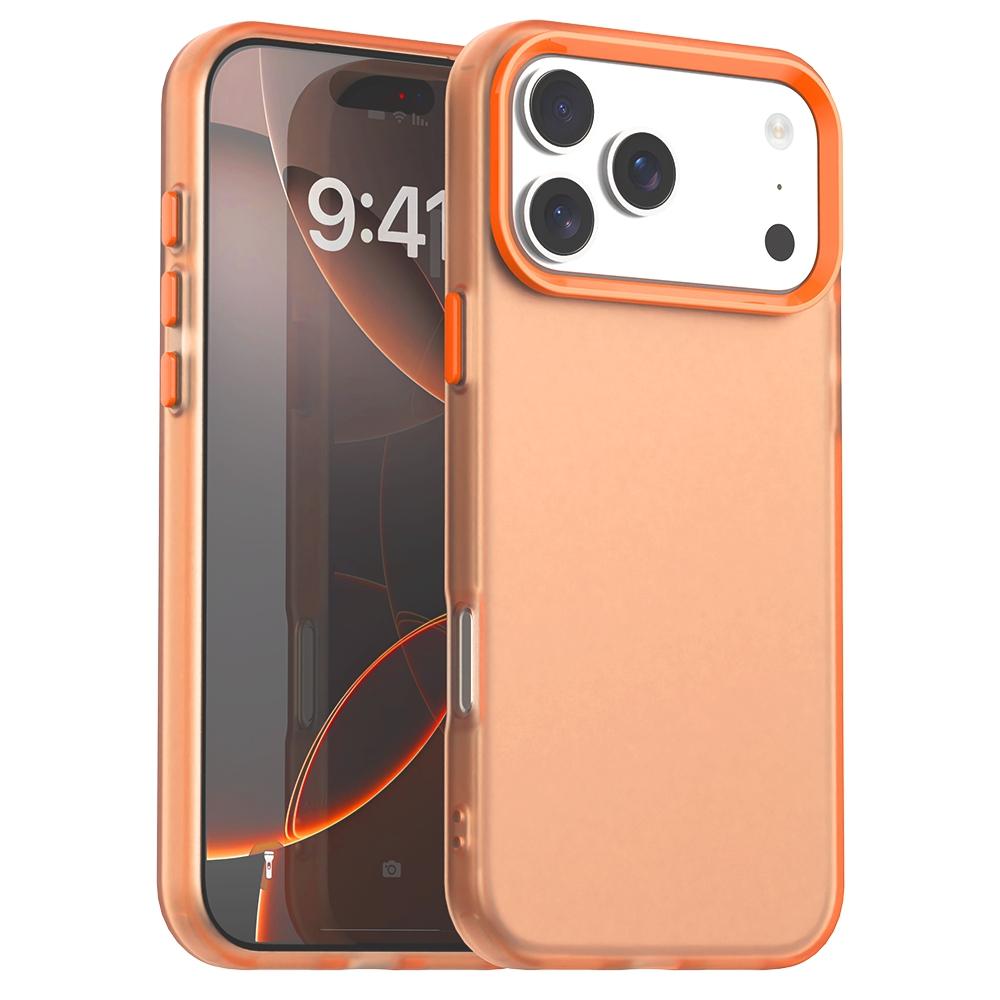 Compatible with iPhone 18 Pro Max Candy PC Dual-Layer TPU Shockproof Phone Case - Orange