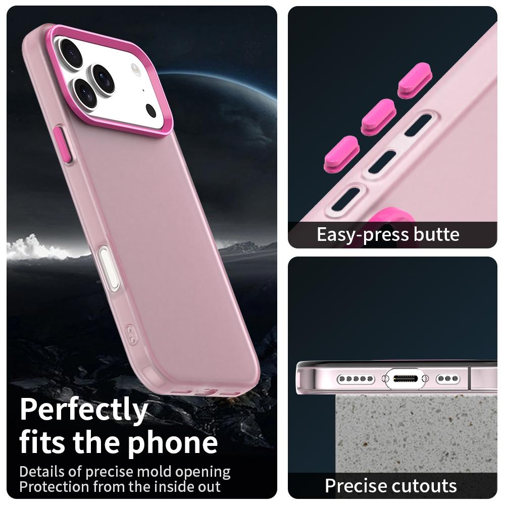 Compatible with iPhone 18 Pro Max Candy PC Dual-Layer TPU Shockproof Phone Case - Red