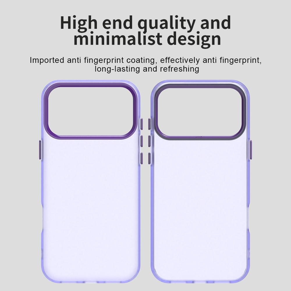 Compatible with iPhone 18 Pro Max Candy PC Dual-Layer TPU Shockproof Phone Case - Purple