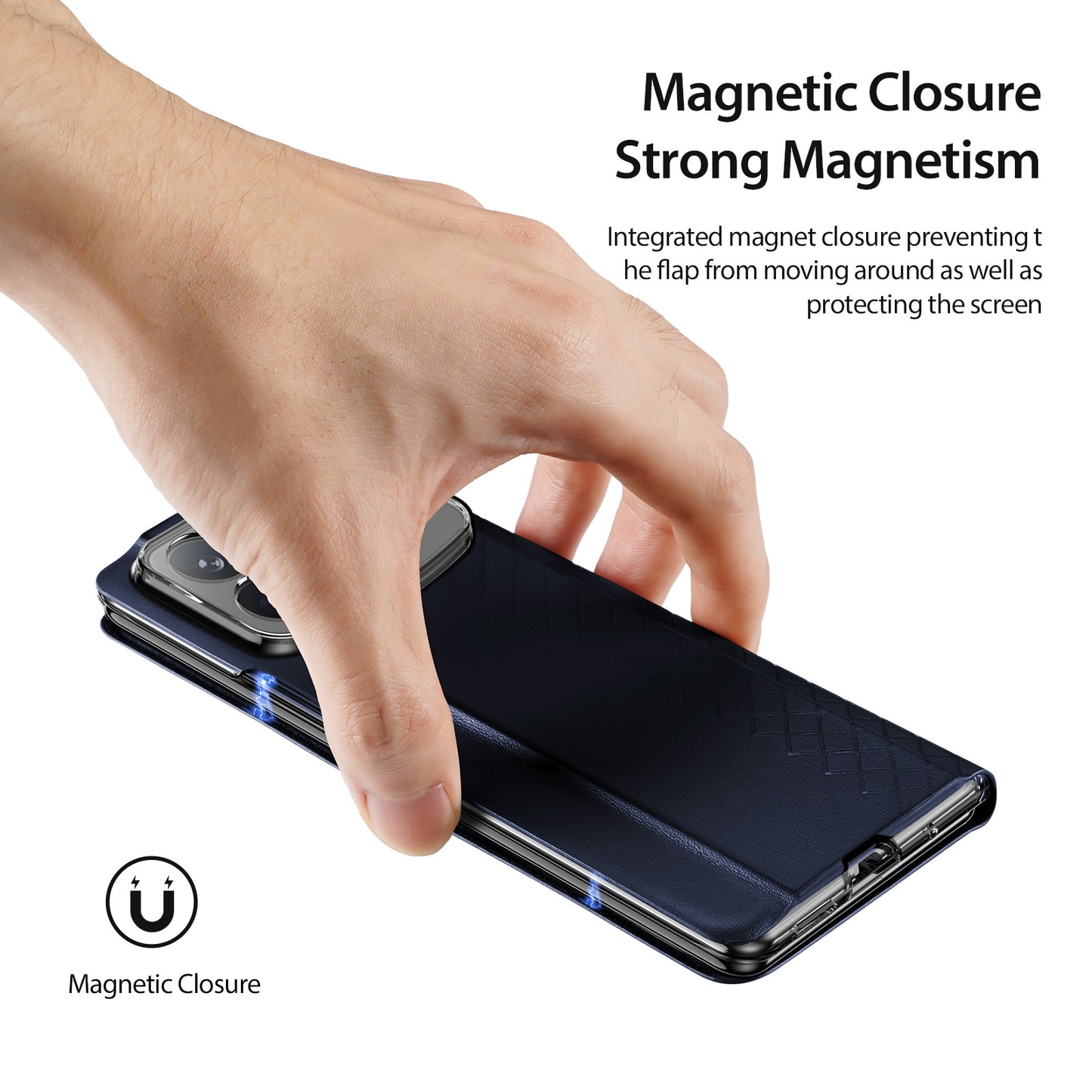 For Xiaomi Mix Fold 4 DUX DUCIS Bril Series PU + TPU Phone Case(Blue)