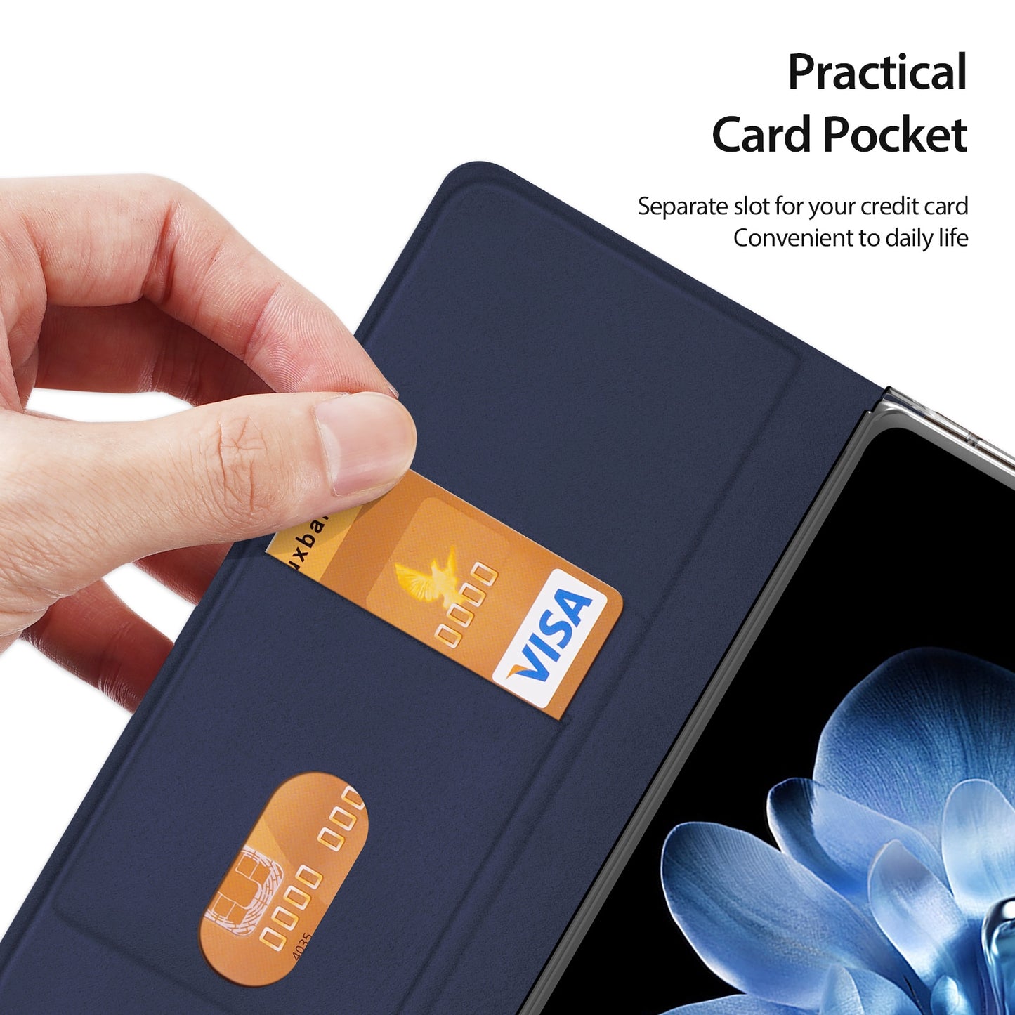 For Xiaomi Mix Fold 4 DUX DUCIS Bril Series PU + TPU Phone Case(Blue)