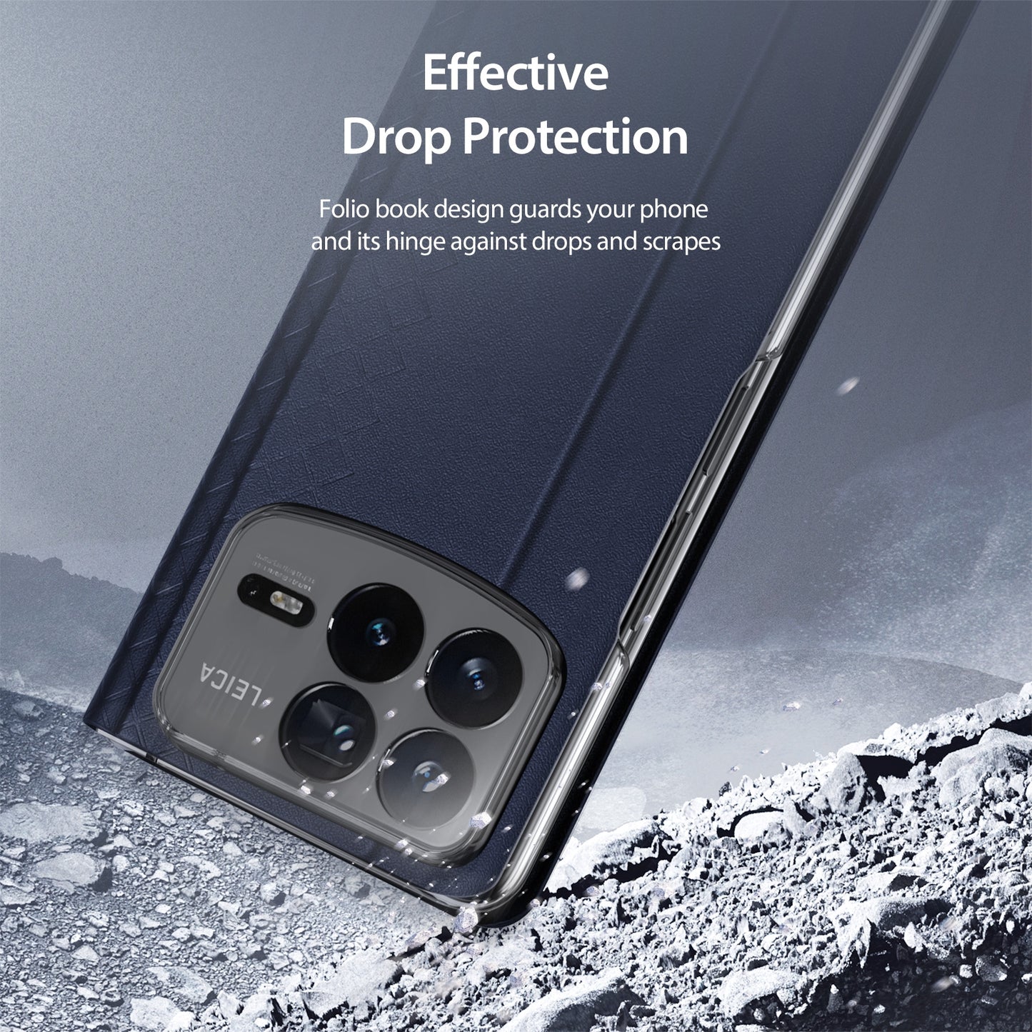 For Xiaomi Mix Fold 4 DUX DUCIS Bril Series PU + TPU Phone Case(Blue)