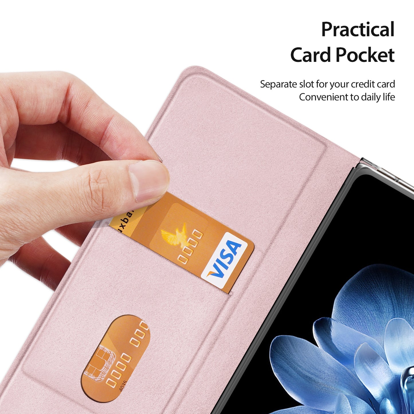 For Xiaomi Mix Fold 4 DUX DUCIS Bril Series PU + TPU Phone Case(Pink)