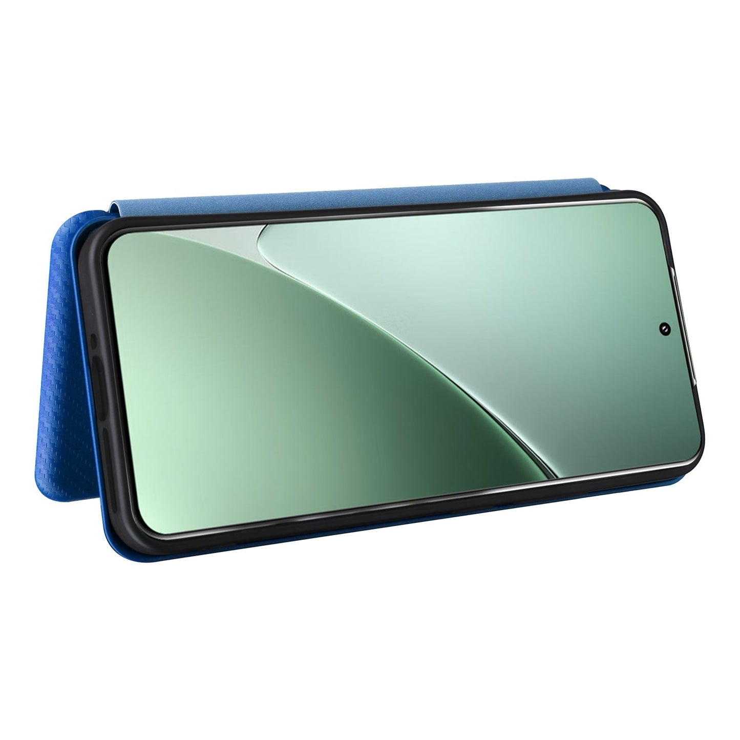 For Xiaomi 15 Carbon Fiber Texture Flip Leather Phone Case(Blue)