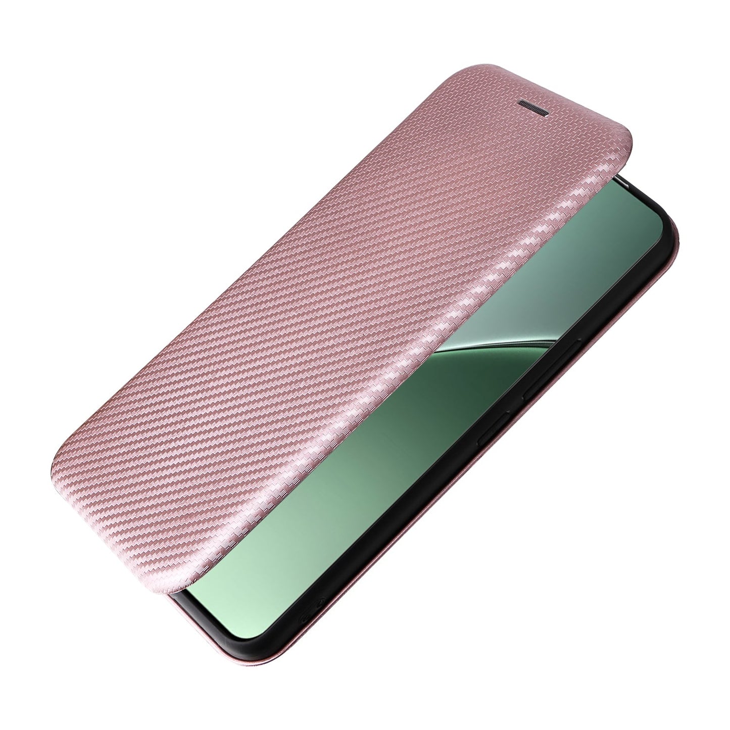 For Xiaomi 15 Pro Carbon Fiber Texture Flip Leather Phone Case(Pink)