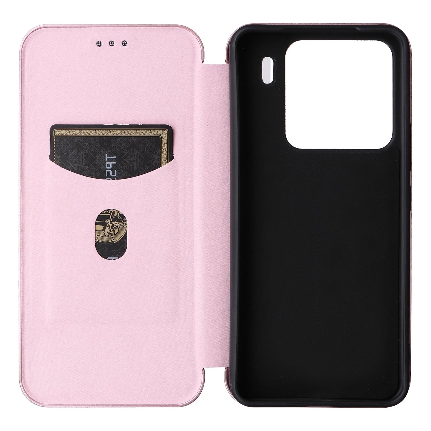 For Xiaomi 15 Pro Carbon Fiber Texture Flip Leather Phone Case(Pink)