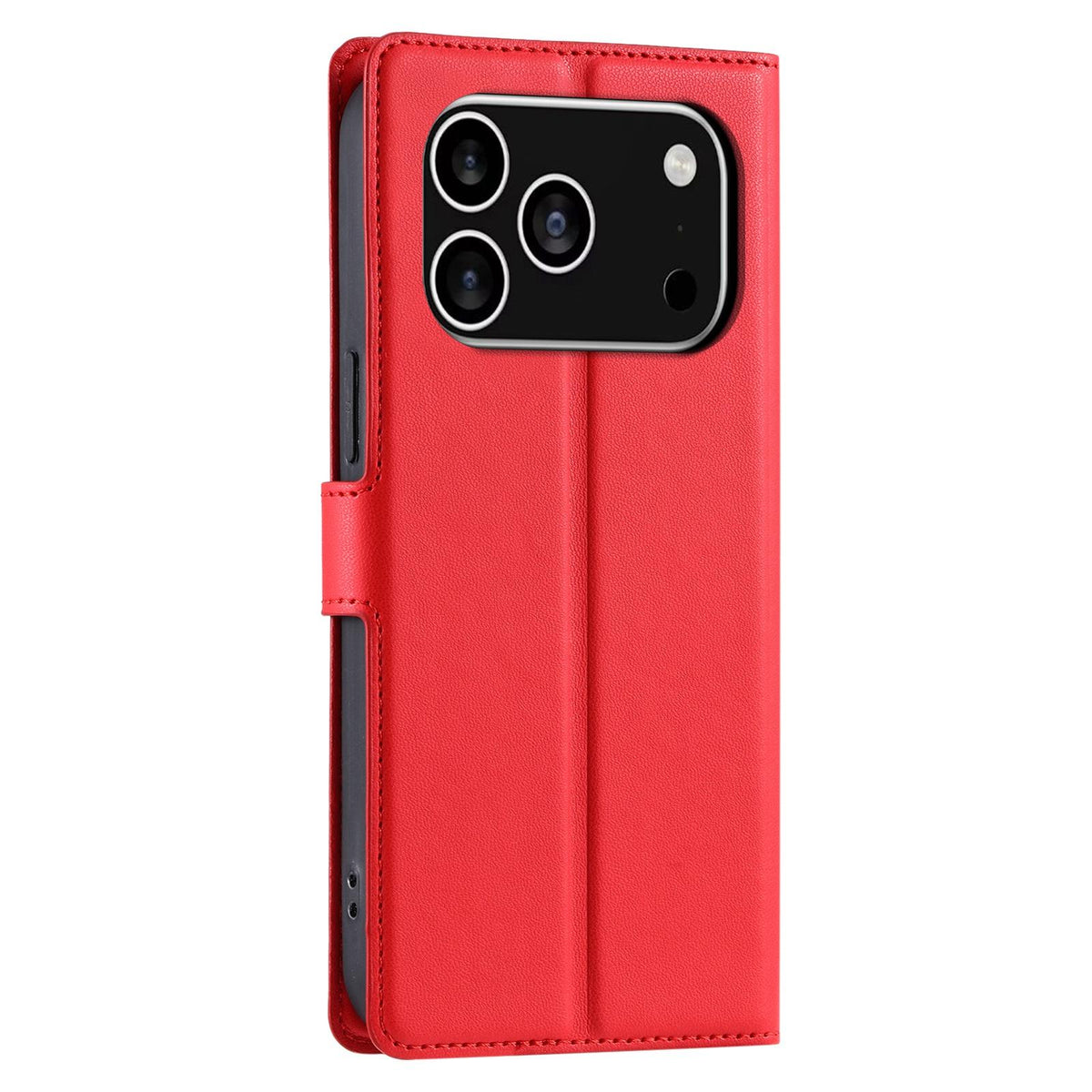 Compatible with iPhone 18 Pro Max Voltage Ultra-thin Dot Leather Phone Case - Red