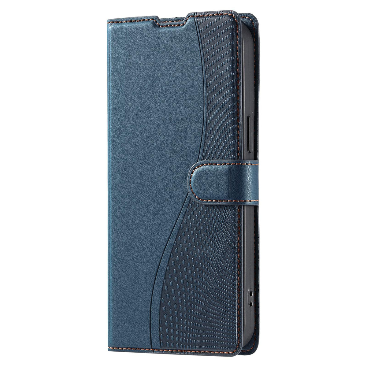 Compatible with iPhone 18 Pro Max Voltage Ultra-thin Dot Leather Phone Case - Blue