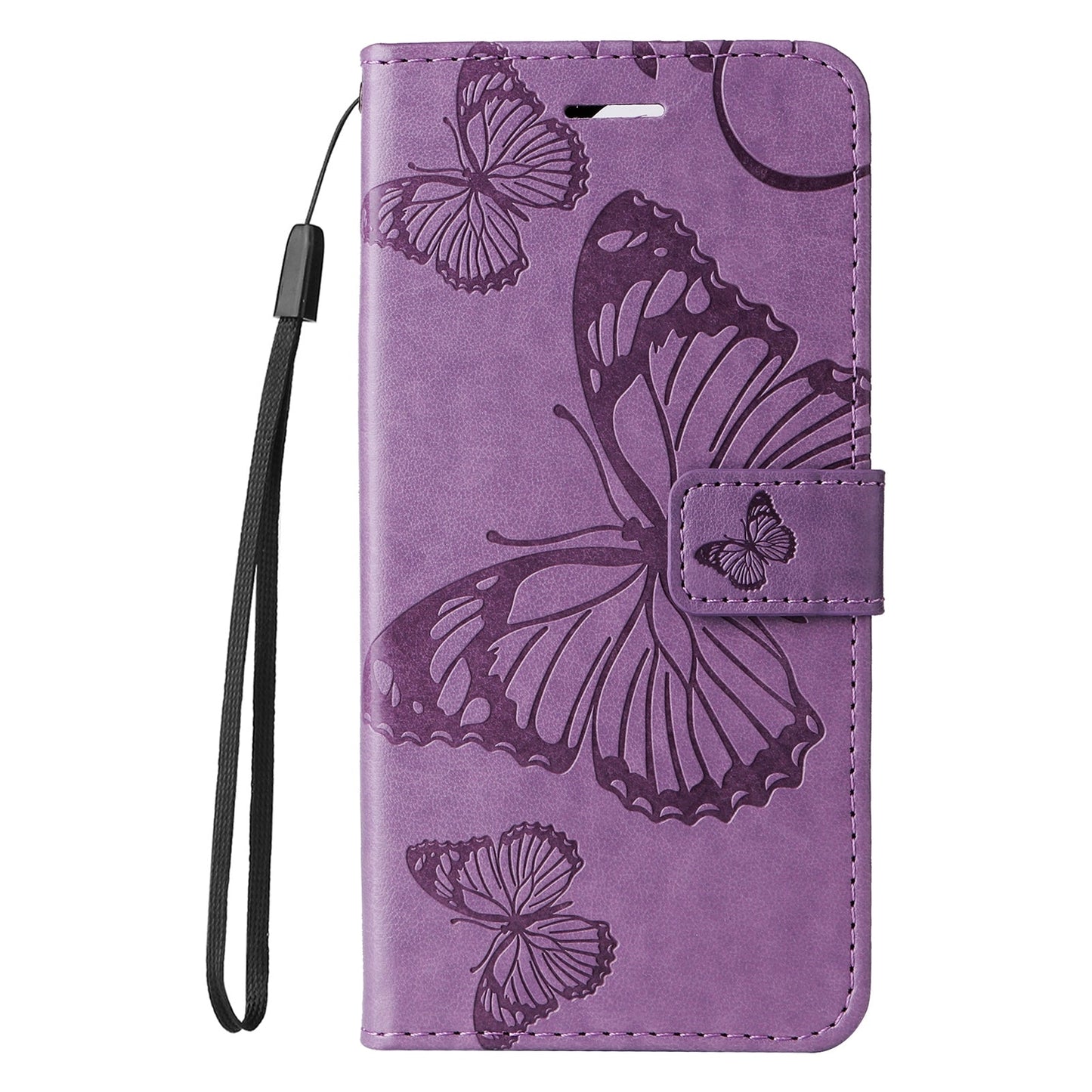 For Redmi 14C 4G Global 3D Butterfly Embossed Pattern Flip Leather Phone Case(Purple)