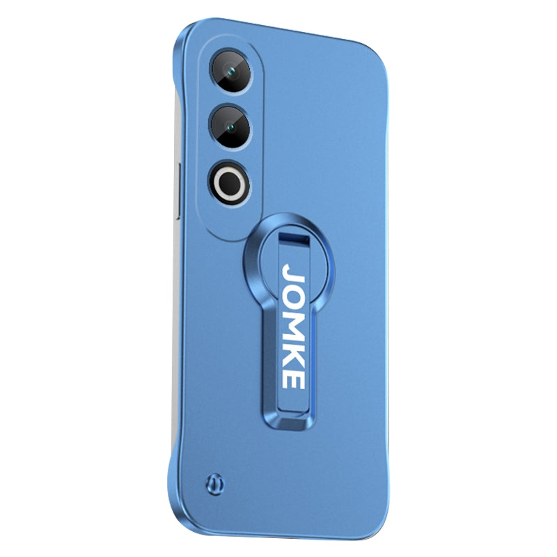 For OPPO K12 Baking Varnish 360 Rotate Holder No Frame PC Phone Case(Blue)