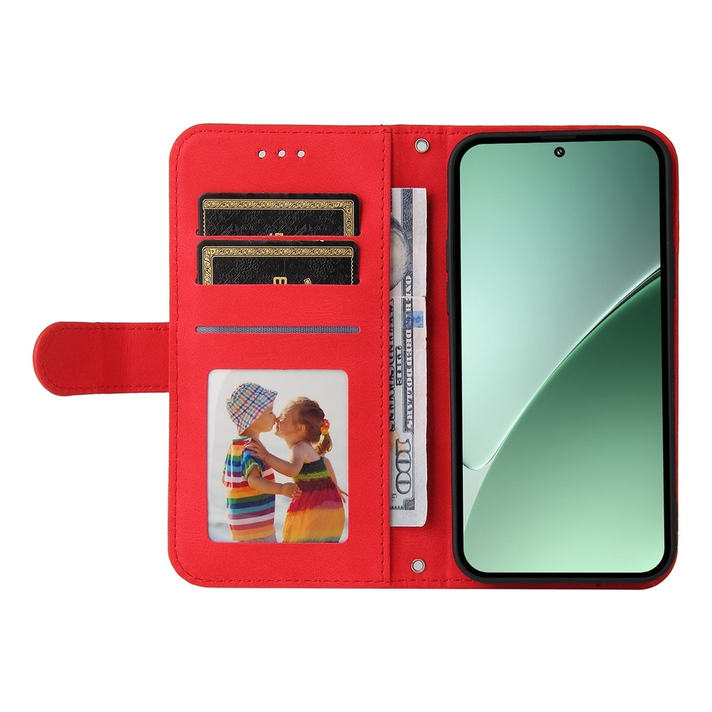 For Xiaomi 15 Pro Skin Feel Life Tree Metal Button Leather Phone Case(Red)