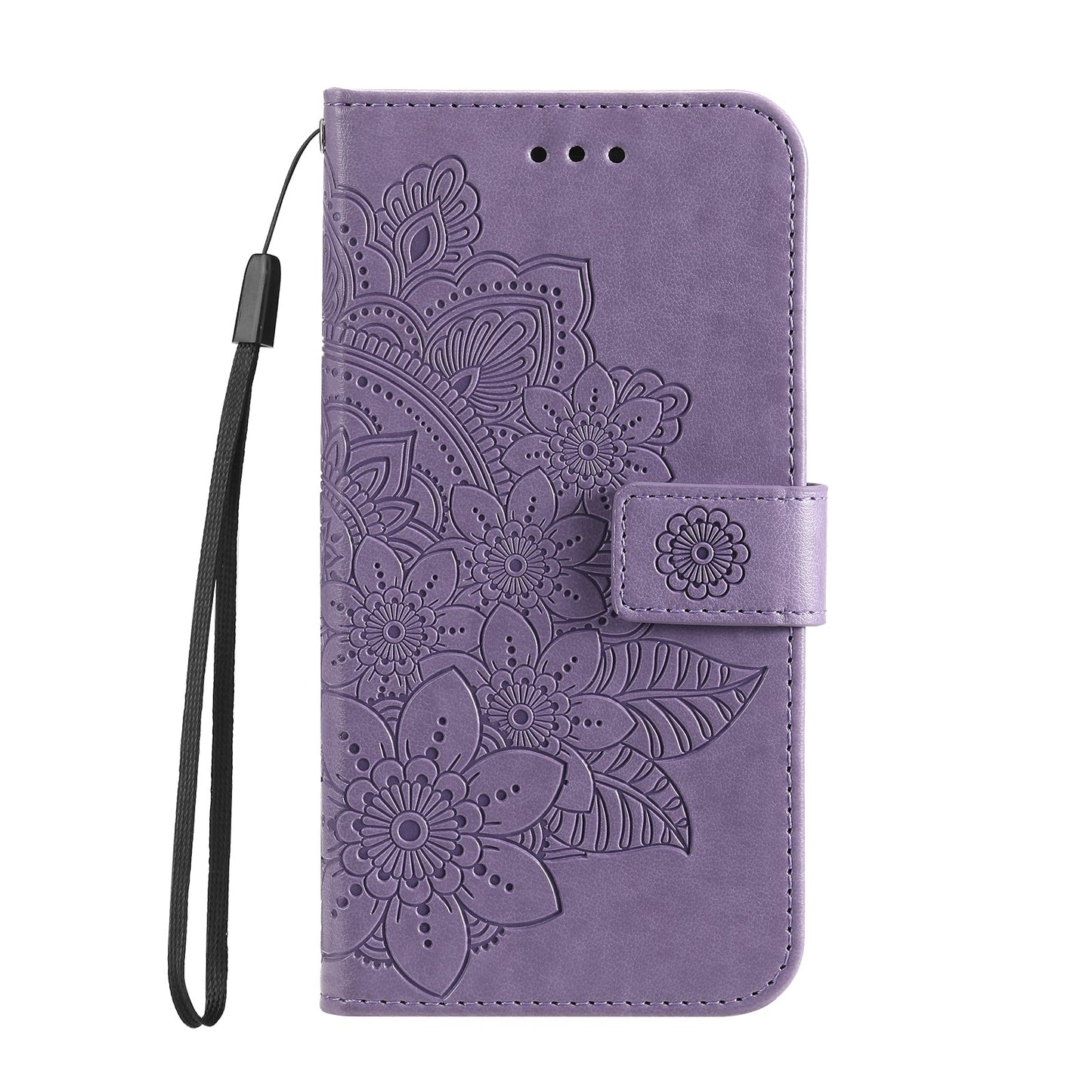 For Xiaomi 15 Pro Seven-petal Flowers Embossing Leather Phone Case(Light Purple)