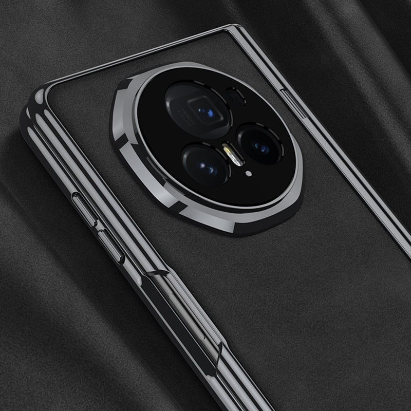 For Honor Magic V3 GKK Integrated Magnetic Fold Hinge Leather Shockproof Phone Case(Matte Black)