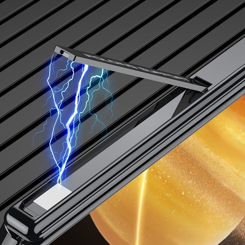 For Honor Magic V3 GKK Integrated Magnetic Fold Hinge Leather Shockproof Phone Case(Silver)