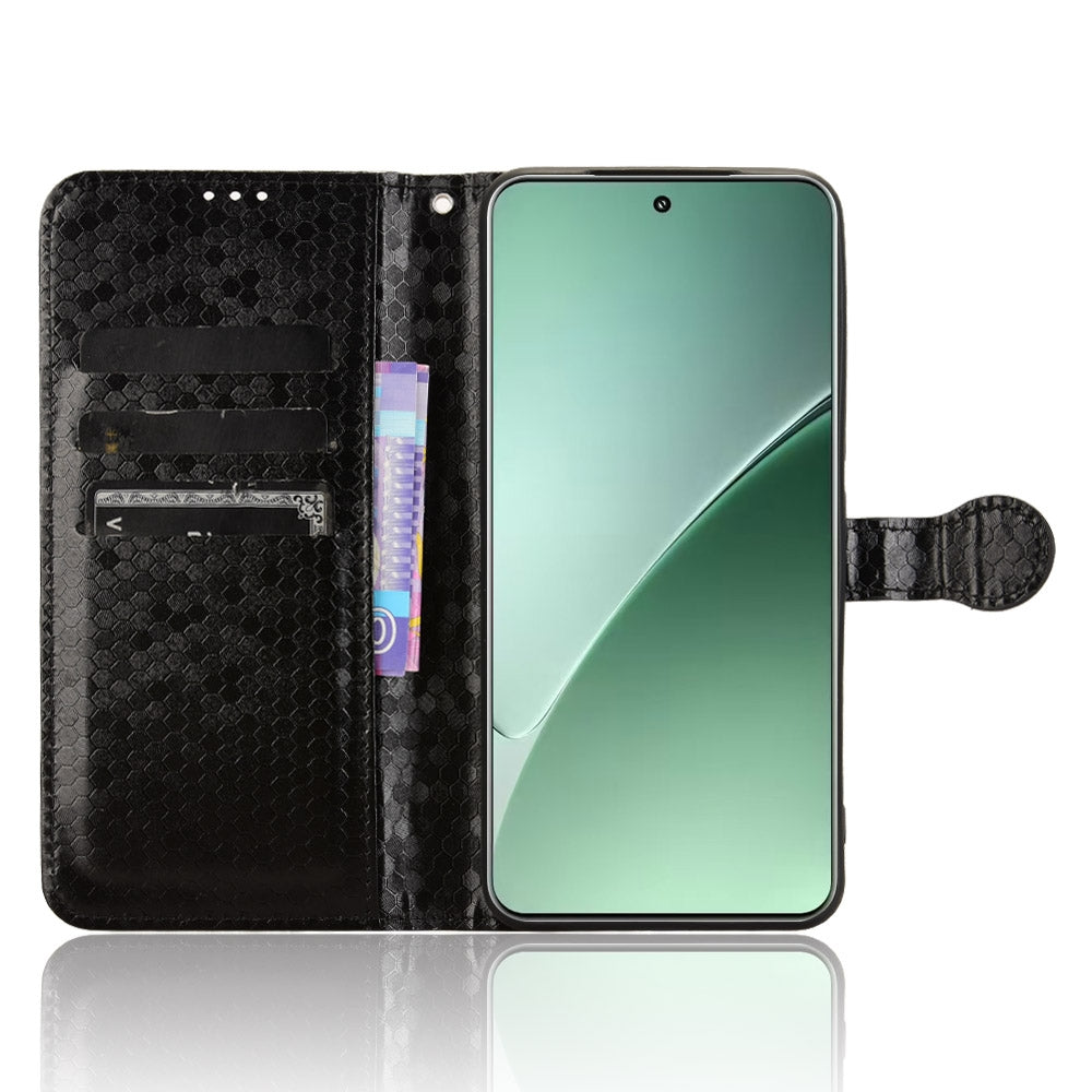 For Xiaomi 15 Pro Honeycomb Dot Texture Leather Phone Case(Black)