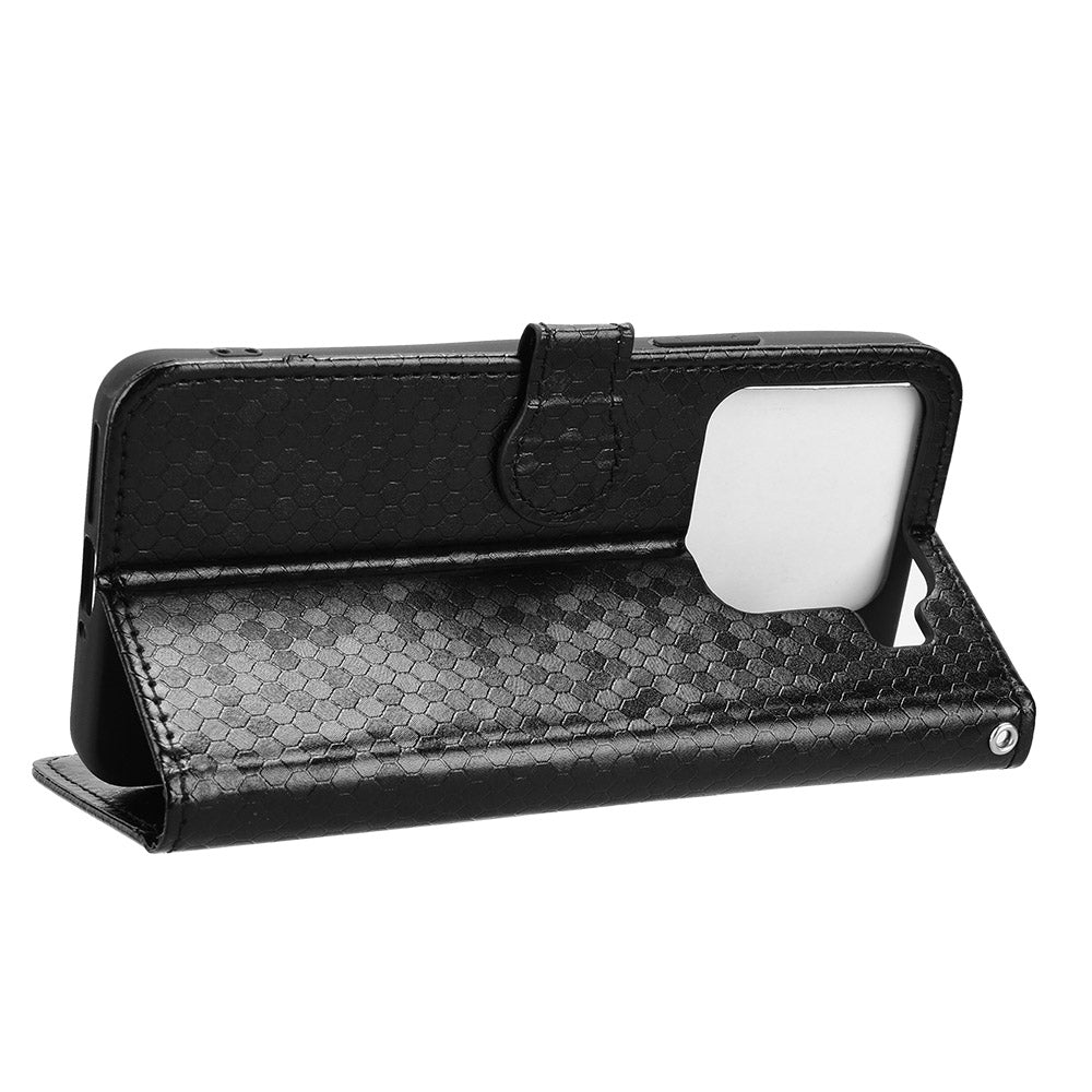 For Xiaomi 15 Pro Honeycomb Dot Texture Leather Phone Case(Black)