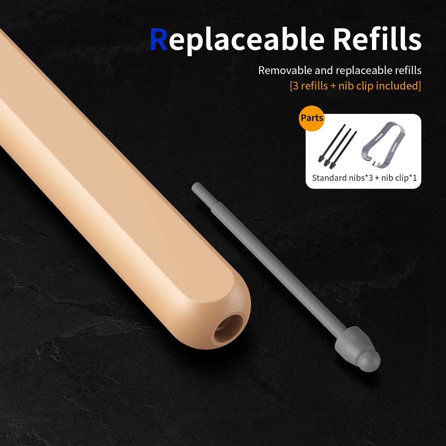 For Samsung Galaxy Z Fold6 / 5 / 4 / 3 Electromagnetic Stylus Pen with Pen Slot(Pink)