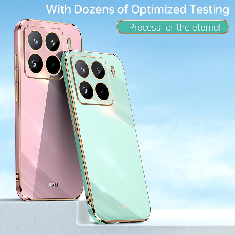 For Xiaomi 15 Pro XINLI Straight Edge 6D Electroplate TPU Phone Case(Mint Green)