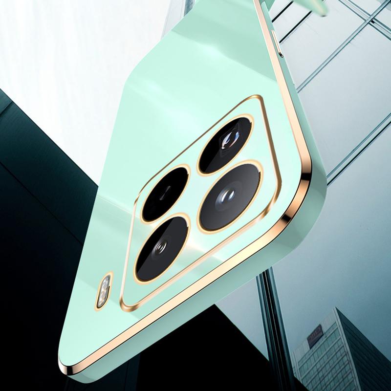 For Xiaomi 15 Pro XINLI Straight Edge 6D Electroplate TPU Phone Case(Mint Green)