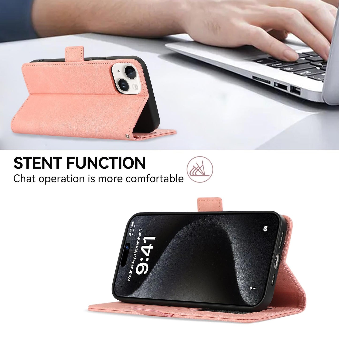 For Samsung Galaxy S25 Edge 5G ABEEL Frosted Magnetic RFID Leather Phone Case(Pink)