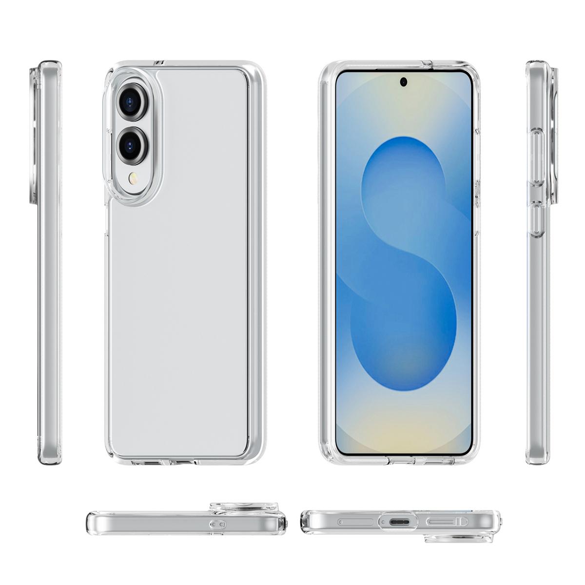 For Samsung Galaxy S25 Edge 5G Terminator Style Shockproof Phone Case(Transparent)