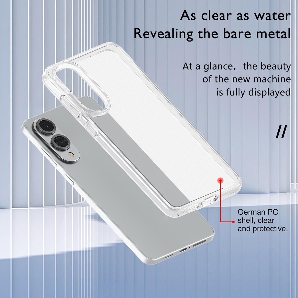 For Samsung Galaxy S25 Edge 5G Terminator Style Shockproof Phone Case(Transparent)