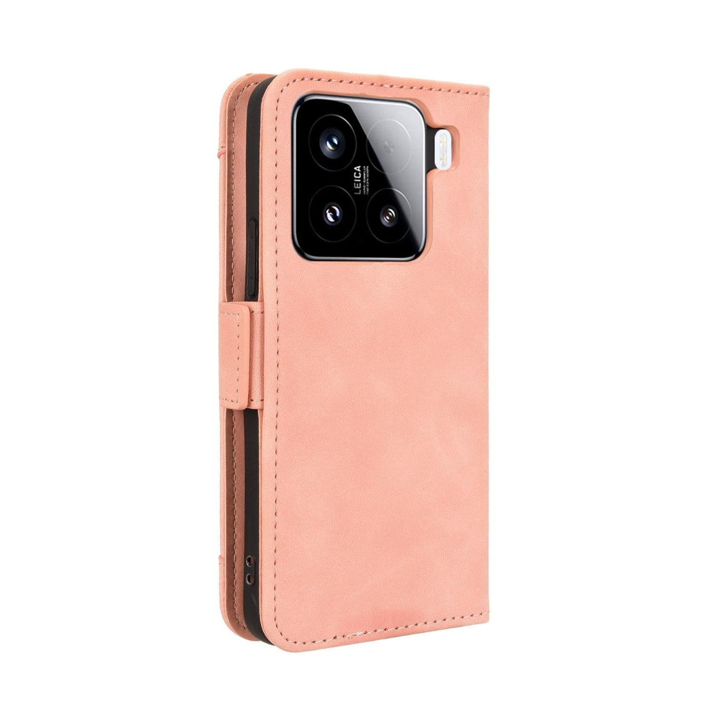 For Xiaomi 15 Pro Skin Feel Calf Texture Card Slots Leather Phone Case(Pink)