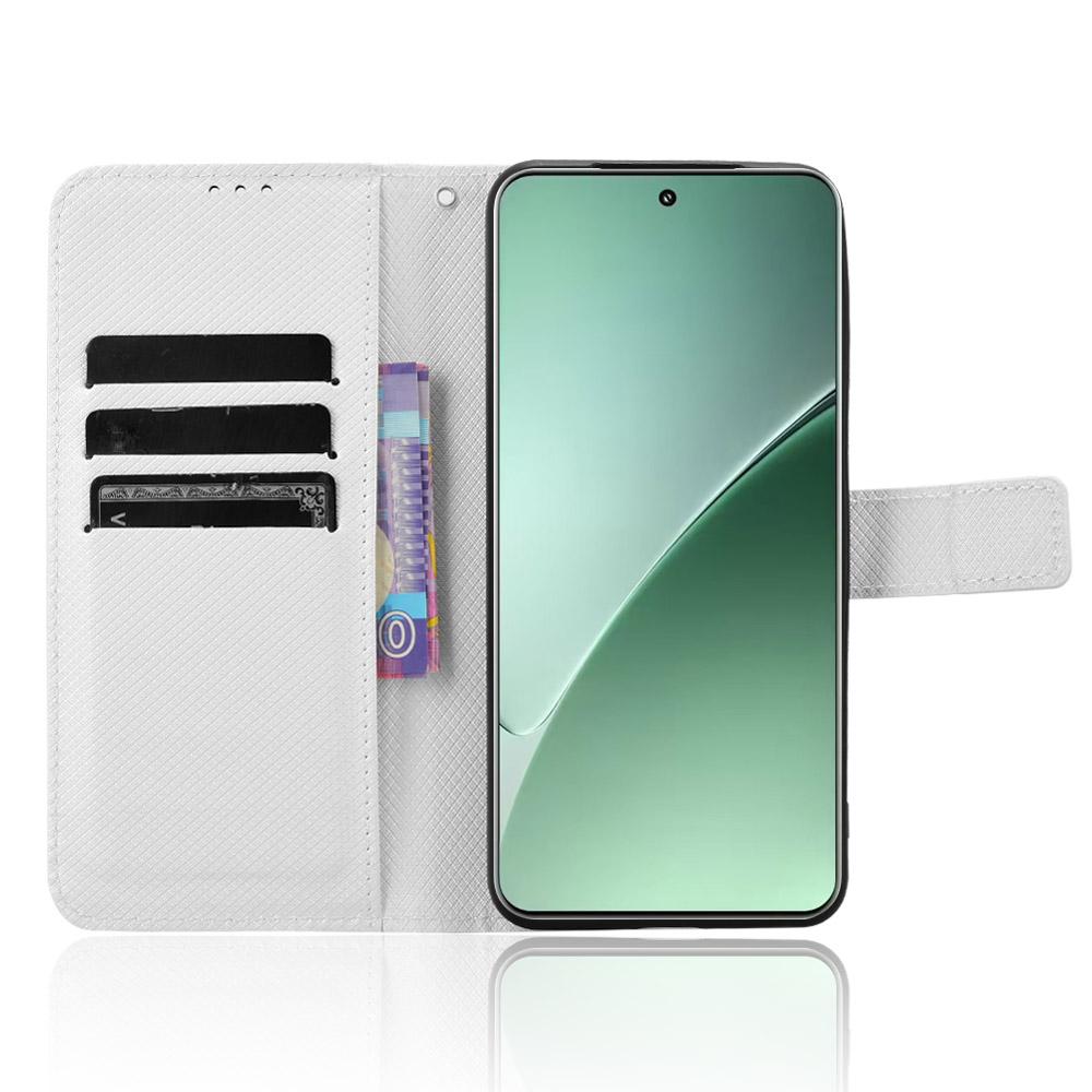 For Xiaomi 15 Pro Diamond Texture Leather Phone Case(White)