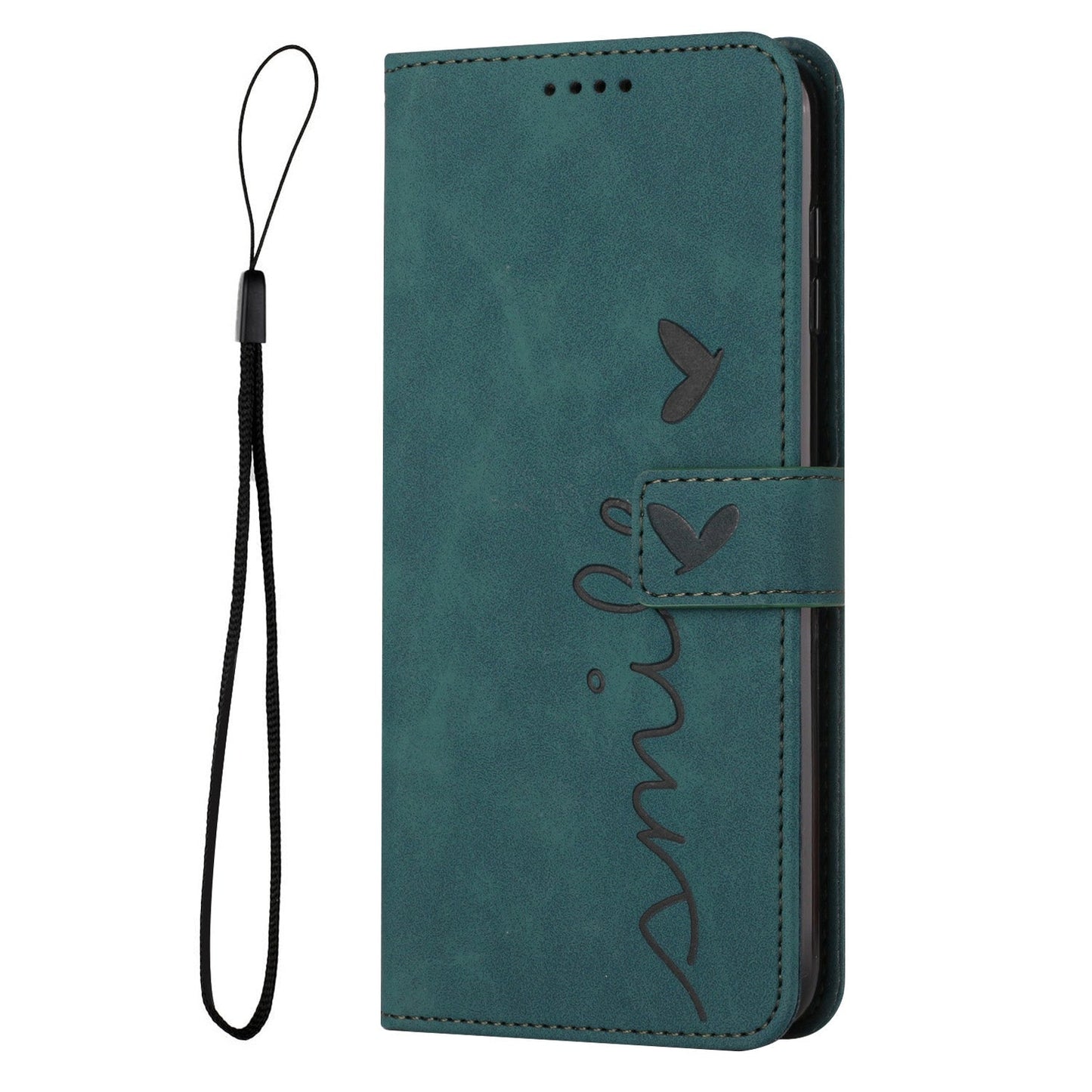 For Xiaomi 15 Pro Skin Feel Heart Embossed Leather Phone Case(Green)