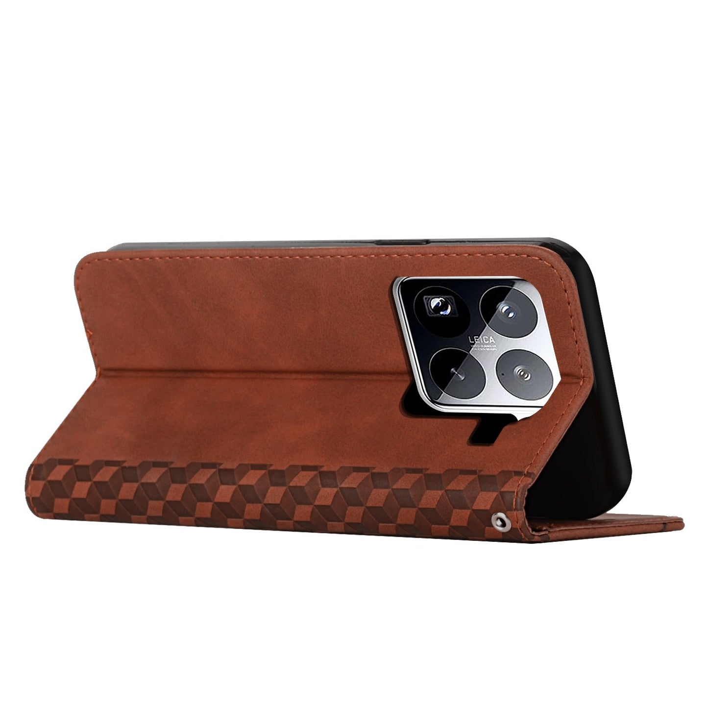 For Xiaomi 15 Pro Diamond Splicing Skin Feel Magnetic Leather Phone Case(Brown)
