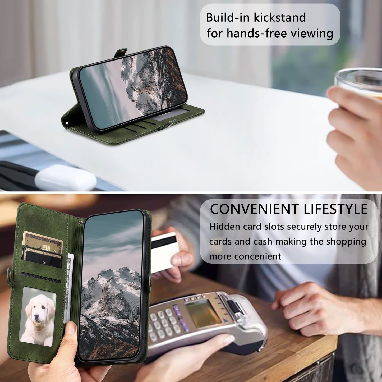 For Xiaomi 15 Pro Skin Feel Totem Embossed Leather Phone Case(Deep Green)