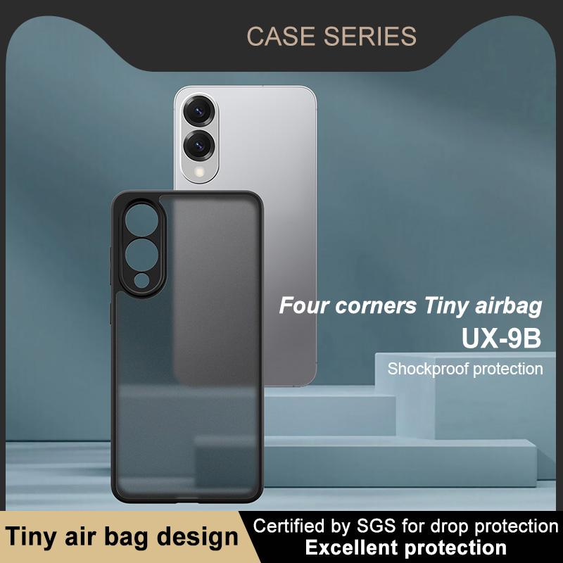 For Samsung Galaxy S25 Edge 5G imak UX-9B Series Four Corners Tiny Airbag Shockproof Phone Case(Black)